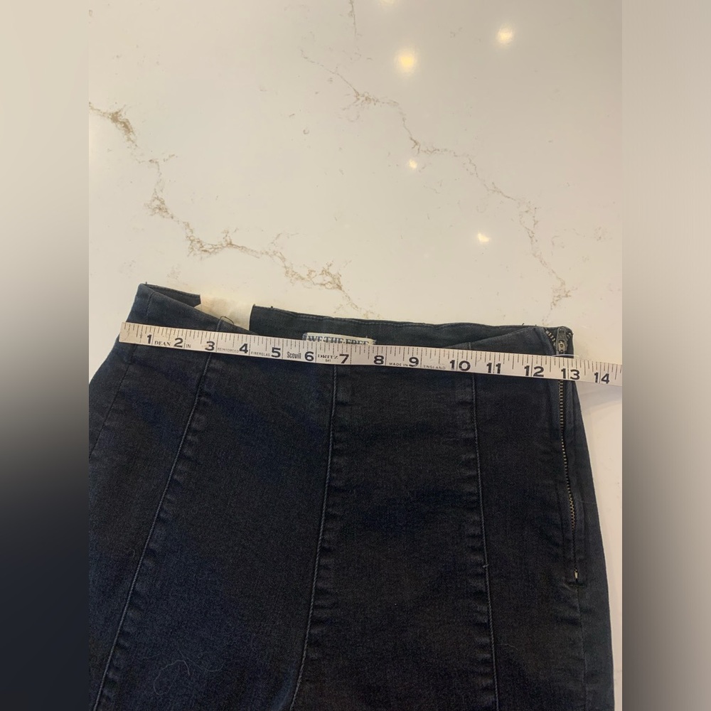 We The Free Bella Moto Mid Rise Skinny Jeans Women's Size 27 In Faded Black NEW - Picture 6 of 13
